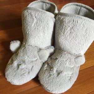 Kitten Slippers size 5 grey house slippers